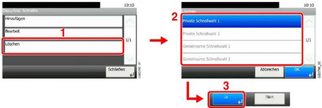 Triumph-Adler P-C2660 i MFP - Bearbeiten einer Schnellwahl - 5