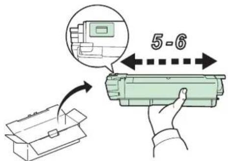 Triumph-Adler P-C2660 i MFP - Neuen Tonerbehälter vorbereiten. - 1