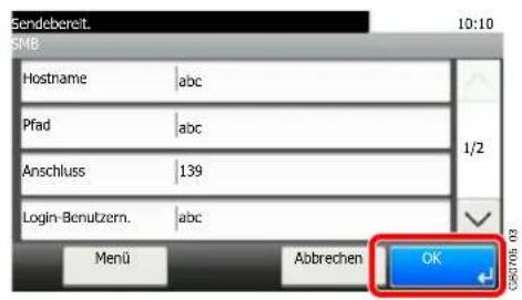 Triumph-Adler P-C2660 i MFP - SMB-Ordner Adresse - 4