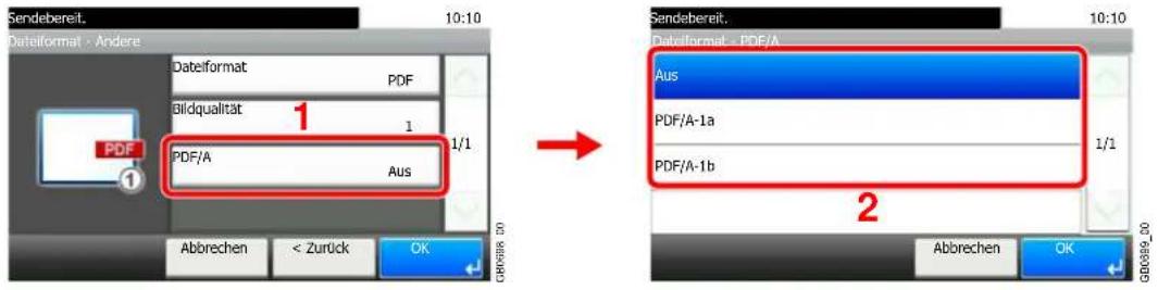 Triumph-Adler P-C2660 i MFP - Wählen Sie das Standard-Dateiformat. - 11