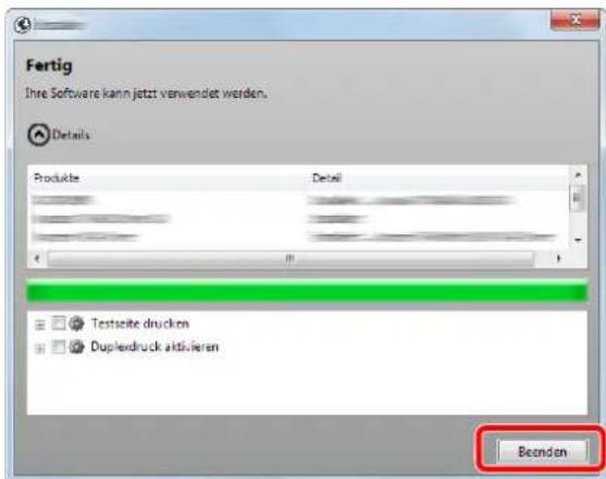 Triumph-Adler P-C2660 i MFP - Beenden der Installation. - 1