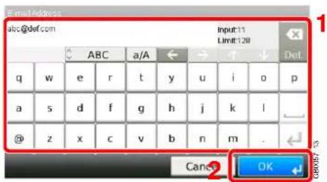 Triumph-Adler P-C2660 i MFP - E-Mail Adresse - 1