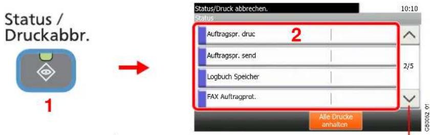 Triumph-Adler P-C2660 i MFP - Anzeige aufrufen. - 1