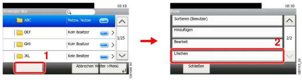 Triumph-Adler P-C2660 i MFP - Anwender-Box löschen - 1