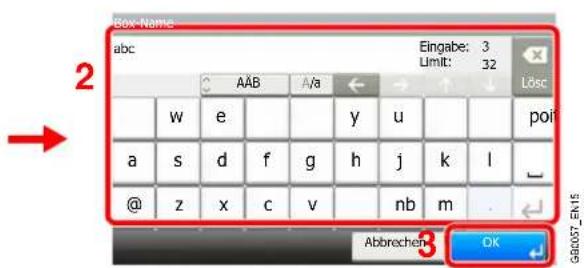 Triumph-Adler P-C2660 i MFP - Eingaben bestätigen. - 2