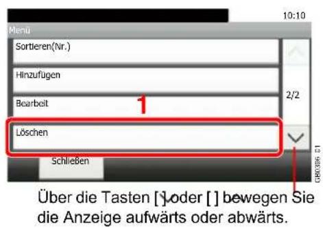 Triumph-Adler P-C2660 i MFP - Zum Löschen eines Gruppenmitglieds - 2