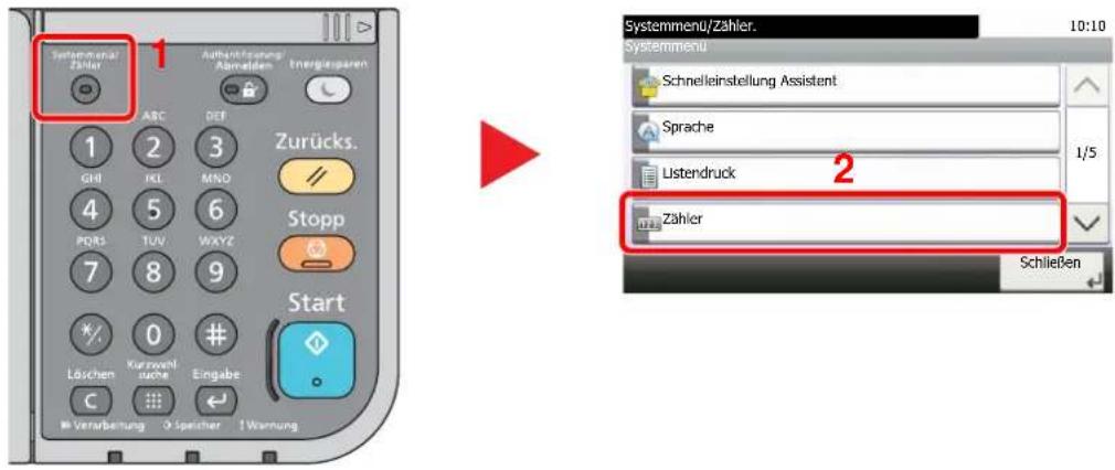 Triumph-Adler P-4030i MFP - Anzeige aufrufen. - 1