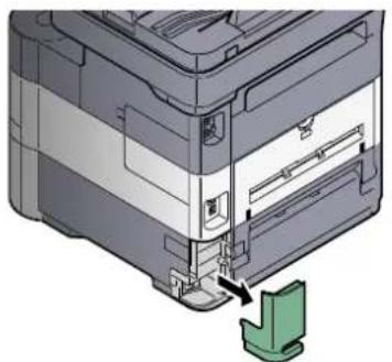Triumph-Adler P-4030i MFP - Kabel mit dem Gerät verbinden. - 1