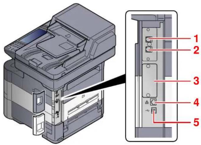 Triumph-Adler P-4030i MFP - Anschlüsse/Geräteinneres - 1