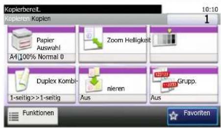 Triumph-Adler P-4026iw MFP - Anzeige von inaktiven Tasten - 1