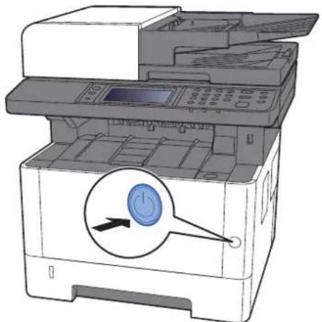 Triumph-Adler P-4026iw MFP - Einschalten - 2
