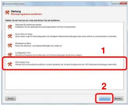 Triumph-Adler P-4026iw MFP - [Wi-Fi Setup Tool] > [Ausführen] - 1