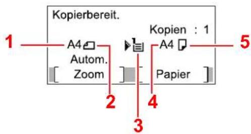 Triumph-Adler P-4020 MFP - Anzeige für Originale und Papier - 1