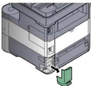 Triumph-Adler P-4030 MFP - Kabel mit dem Gerät verbinden. - 1