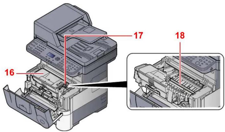 Triumph-Adler P-4030 MFP - Anschlüsse/Geräteinneres - 3
