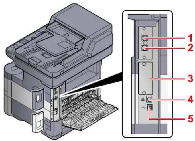 Triumph-Adler P-4030 MFP - Anschlüsse/Geräteinneres - 1