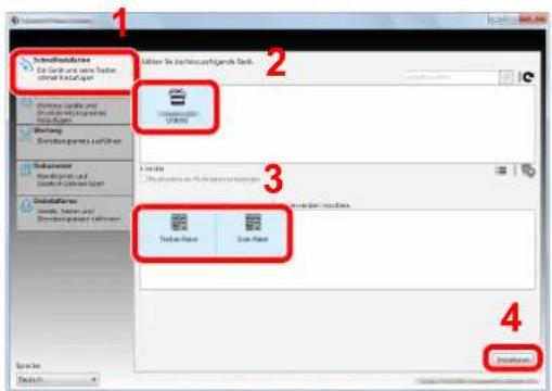 Triumph-Adler P-4030 MFP - Installieren mit [Schnellinstallation]. - 1