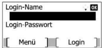 Triumph-Adler P-4030 MFP - Den Login-Namen eingeben. - 1