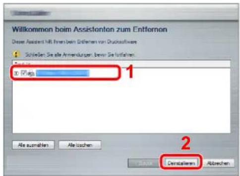 Triumph-Adler P-4030 MFP - Software deinstallieren - 1