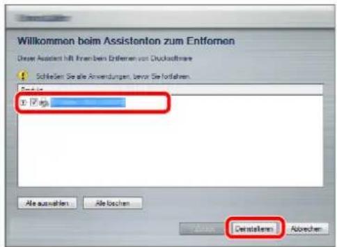 Triumph-Adler P-3025 MFP - Software deinstallieren - 1