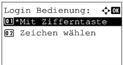 Triumph-Adler P-3025 MFP - Login Bedienung - 3