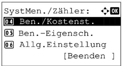 Triumph-Adler P-3020 MFP - Kostenstellen aktivieren/deaktivieren - 2