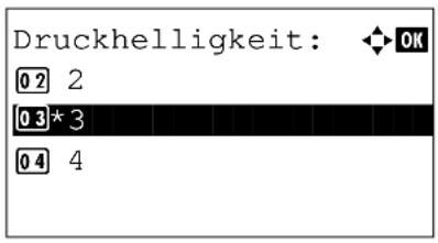 Triumph-Adler P-3020 MFP - Druckhelligkeit einstellen - 3