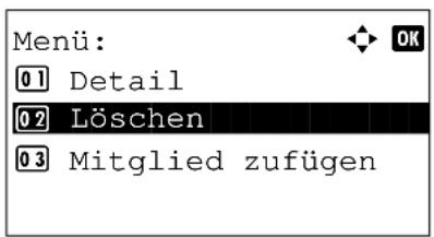 Triumph-Adler P-3020 MFP - Gruppenmitglieder löschen - 2