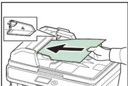 Triumph-Adler P-3020 MFP - So werden Originale eingelegt - 3