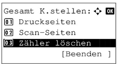 Triumph-Adler P-3020 MFP - Kostenstellen gesamt/Zähler zurücksetzen - 8