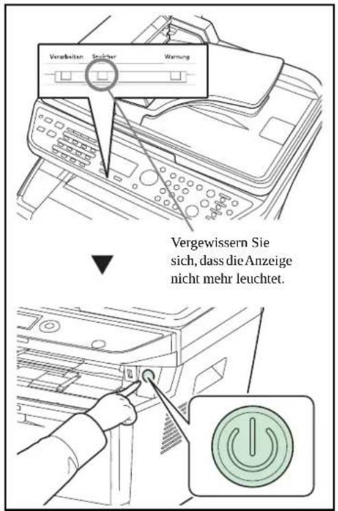 Triumph-Adler P-3020 MFP - Ausschalten - 1