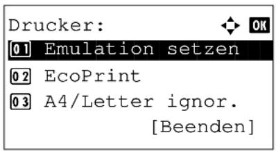 Triumph-Adler P-3020 MFP - LF-Einstellung - 2