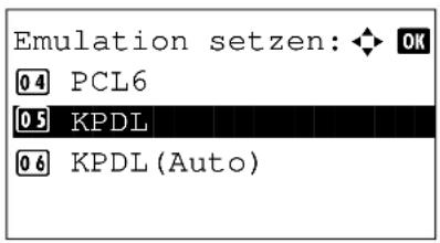 Triumph-Adler P-3020 MFP - Wenn KPDL als Emulation gewählt wurde - 1
