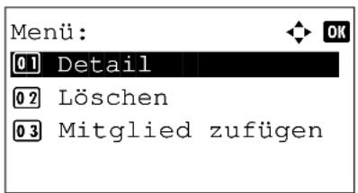 Triumph-Adler P-3525 MFP - Gruppenmitglied hinzufügen - 3