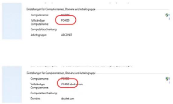 Triumph-Adler DCC 2970 - Überprüfen des Kontonamens für die Eingabe [Hostname] - 1