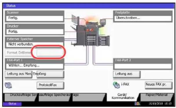 Triumph-Adler DCC 2970 - USB-Speicher abziehen - 1