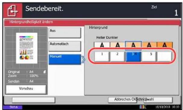 Triumph-Adler DCC 2970 - Hintergrundhelligkeit ändern - 1