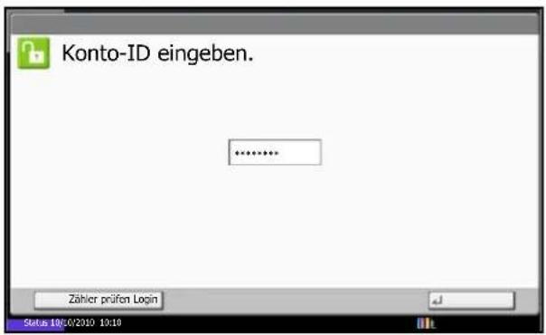 Triumph-Adler DCC 2970 - Login/Anmelden - 1