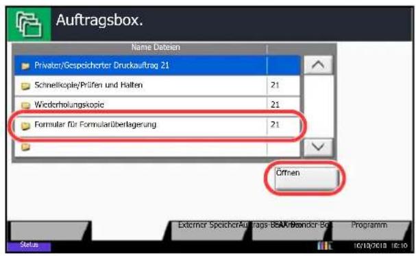 Triumph-Adler DCC 2970 - Formular speichern - 1