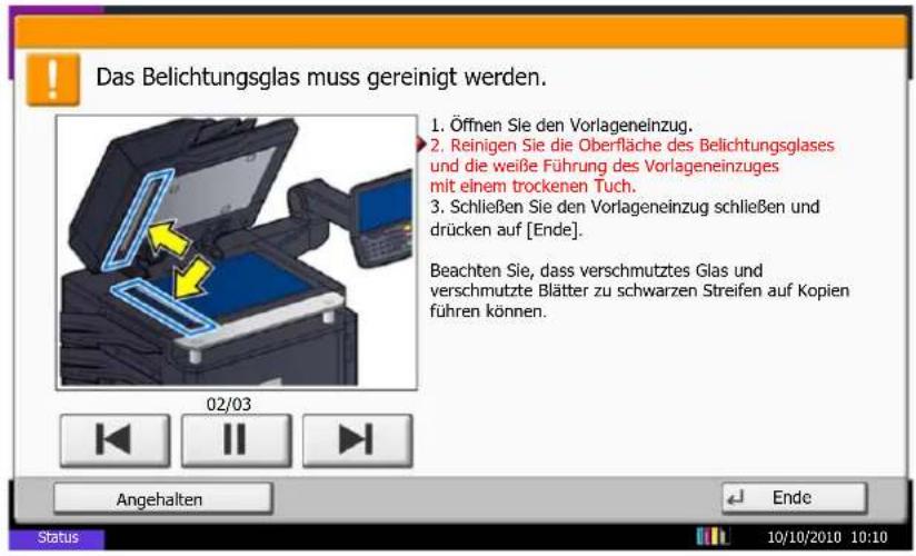 Triumph-Adler DCC 2970 - Belichtungsglas / Dual-Scan Bereich - 1