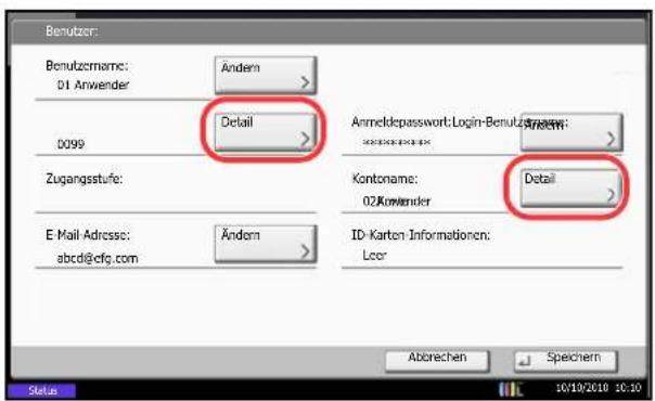 Triumph-Adler DCC 2965 - Wenn ein Benutzer ohne Administratorrechte angemeldet ist - 1
