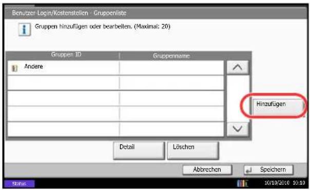 Triumph-Adler DCC 2965 - Gruppenliste - 1