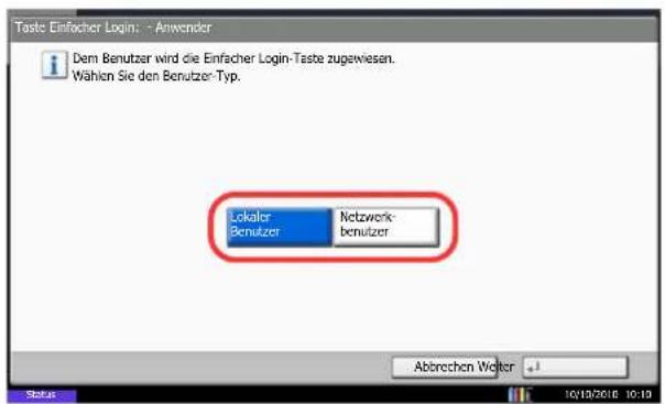 Triumph-Adler DCC 2965 - Taste Einfacher Login - 3