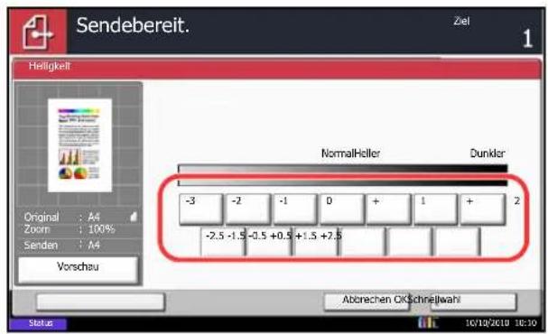Triumph-Adler DCC 2965 - Helligkeit einstellen - 1