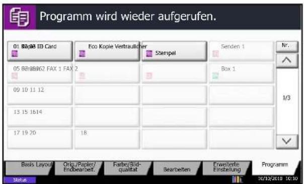 Triumph-Adler DCC 2965 - Programme aufrufen - 2
