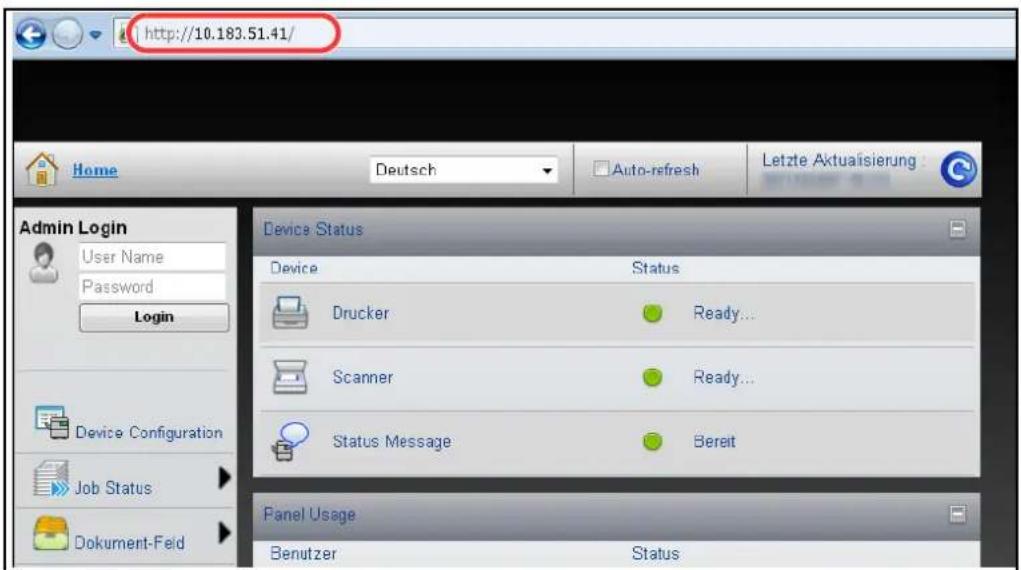 Triumph-Adler DCC 2965 - Embedded Web Server RX (E-Mail Einstellungen) - 1