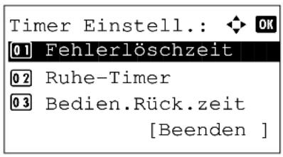 Triumph-Adler DC 6240L - - Zeitspanne für Bedienfeld Rückstellzeit - 4