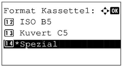 Triumph-Adler DC 6240L - Papierformat und Medientyp für Kassetten festlegen - 5