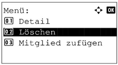 Triumph-Adler DC 6240L - Gruppenmitglieder löschen - 2