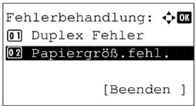 Triumph-Adler DC 6140L - Fehler Papiergröße - 5